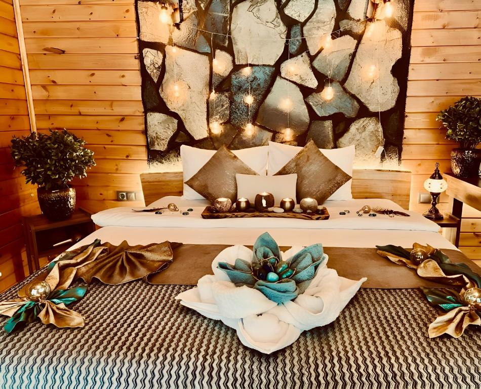 Deluxe Bungalow çift kişilik yatak odası
